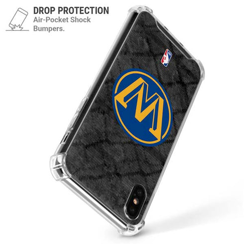 NBA Golden State Warriors Dark Rust iPhone XS Max Clear Case